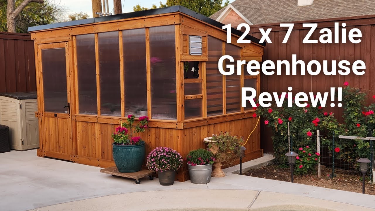 DIY Backyard Discovery Zalie Greenhouse for gardening flowers - vegetables!