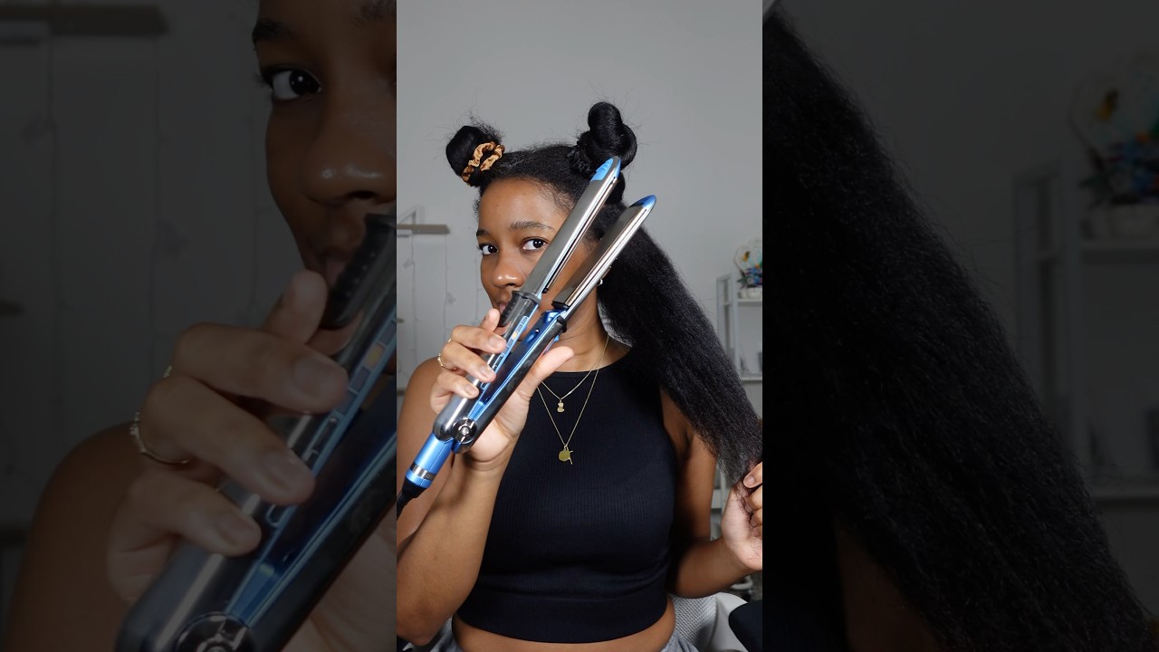 DIY Fluffy Silk Press Routine | #silkpress #naturalhairstyles #naturalhair