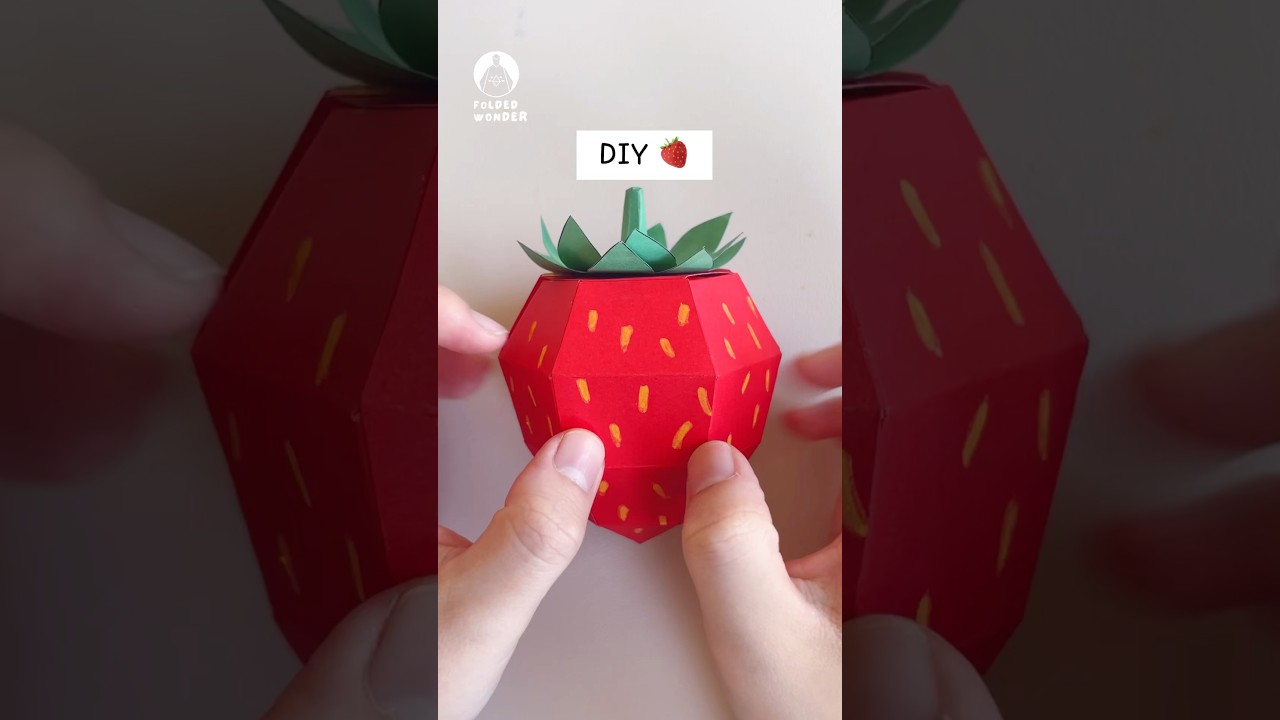 🍓😋DIY Strawberries#papercraft