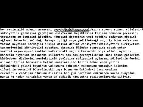 Dünyanın En Uzun Küfürü SÖZLERİYLE Birlikte