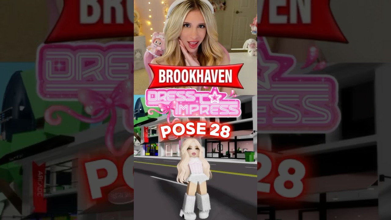 Do Dress To Impress “POSE 28” in BROOKHAVEN on ROBLOX…