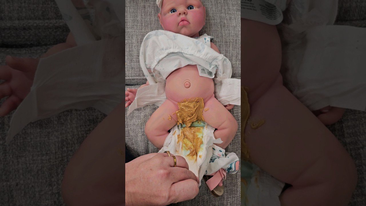 Do Silicone Baby Dolls Poop? #shorts