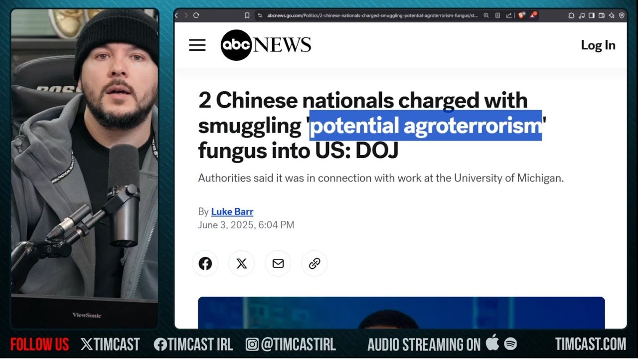 DOJ ARRESTS Chinese For AGRO TERROR, Smuggling Fungus Fusarium Graminearum Into Country