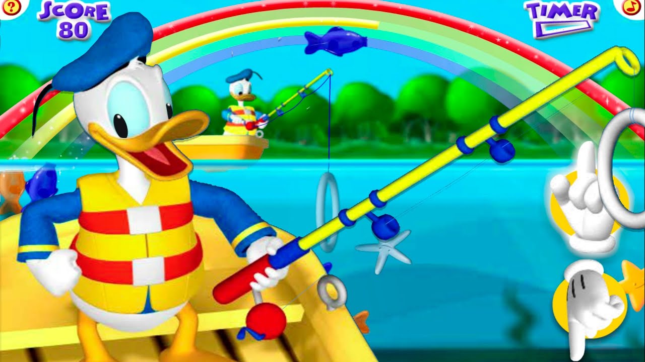 Donald´s Gone - Gooey Fishing / Help Donald fish and complete the rainbow - Games for Kids