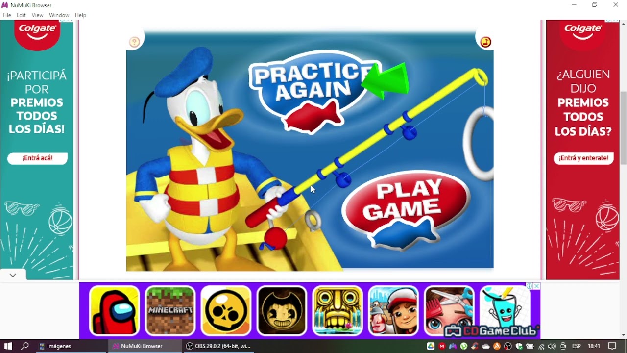 Donald's Gone Gooey Fishing Gameplay