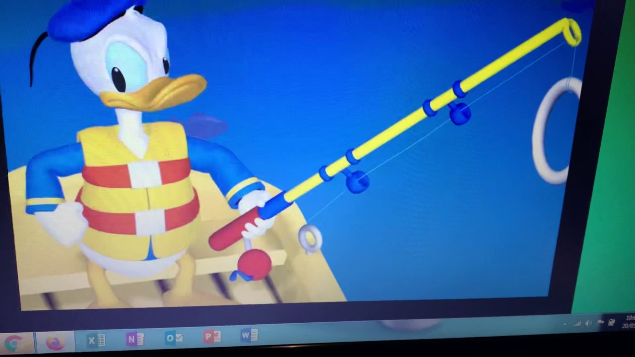 Donald’s gone gooey fishing Mickey Mouse clubhouse games for kids