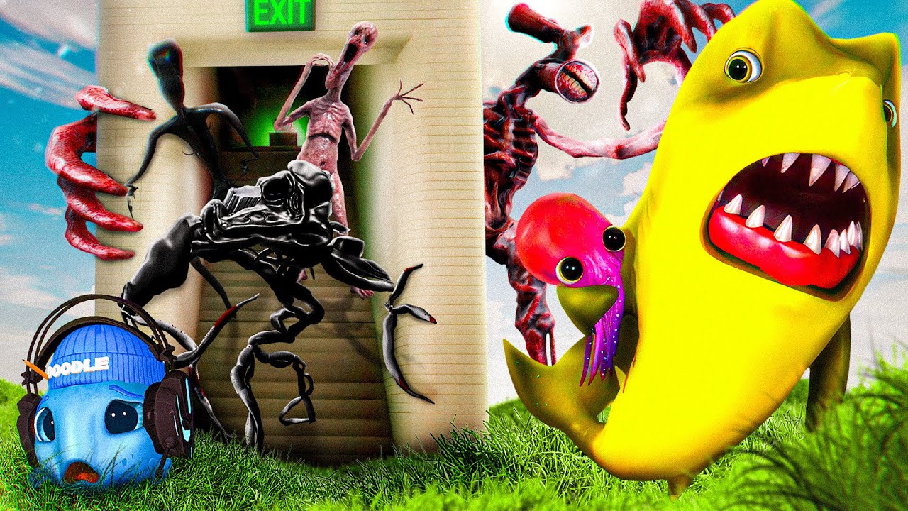 Doodle and Arkey Escape The BACKROOMS.. (Full Movie)