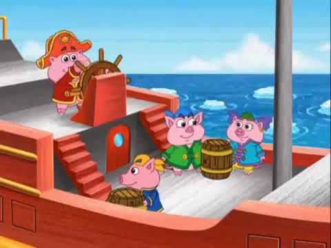 Dora and Her Friends On The Pirate Boat