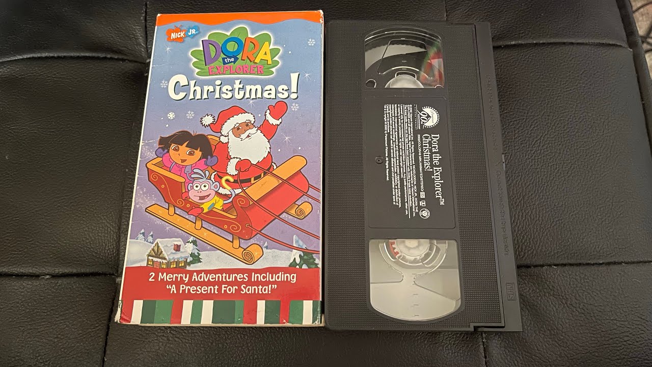 Dora The Explorer: Christmas! 2002 VHS Side Label 541