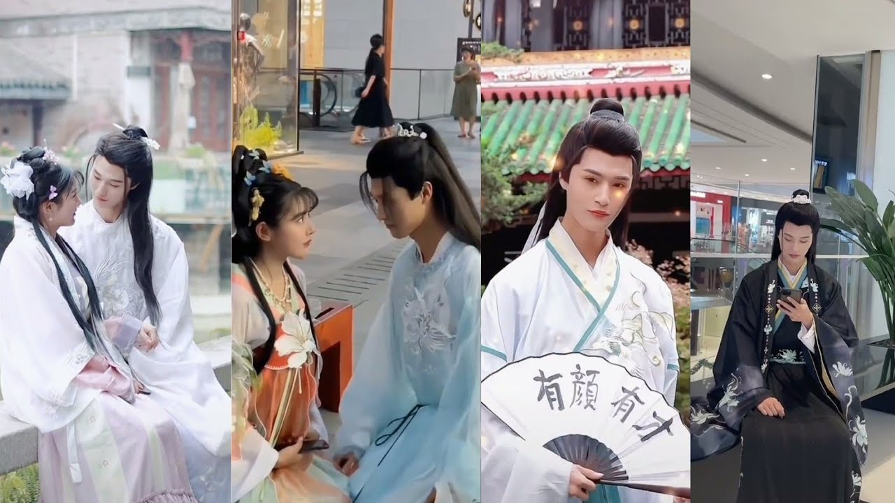 #douyinchina #tiktok cute couple 🥰♥️🌟 ancient Chinese style ☺️🌼 fun times 🌟☺️🌼