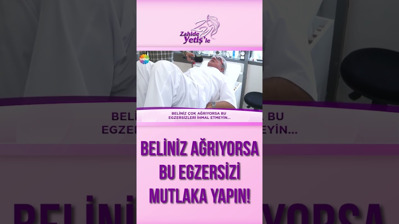 Dr. Cihan Aksoy'dan bel ağrılarınıza birebir egzersiz! | #ZahideYetiş'le #shorts