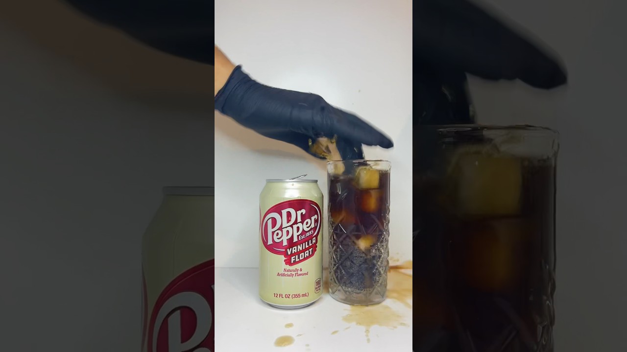 DR PEPPER VANILLA FLOAT!?🍨🤯 #drpepper #vanilla #rare #exclusive #thirsty #shortsviral #shorts #yum