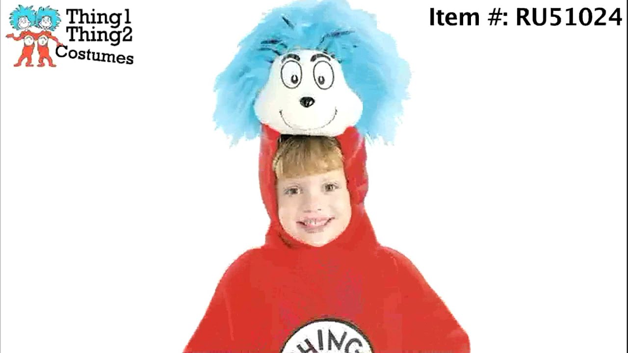 Dr. Seuss Thing 1 and Thing 2 Halloween Costumes