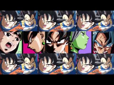 Dragon Ball Super Comparacion Intro (V1 V2 V3 V4 V5 V6)
