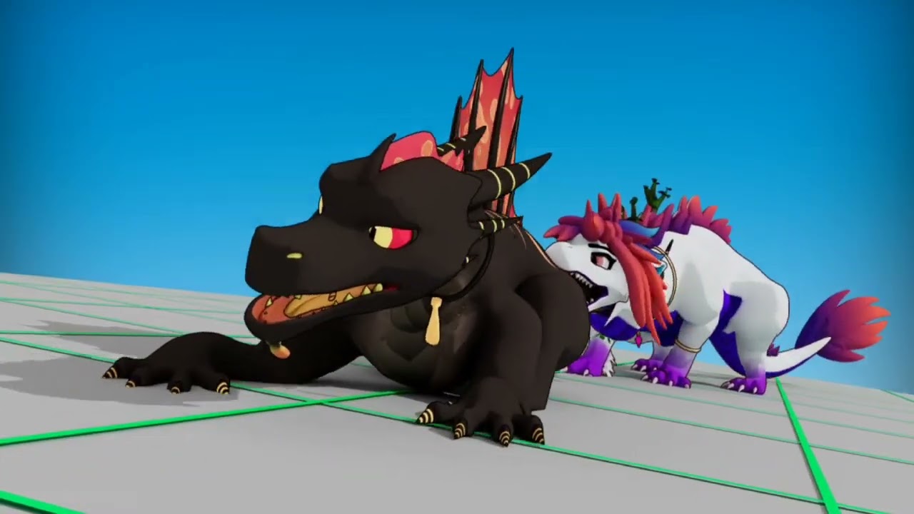 Dragon vore animation