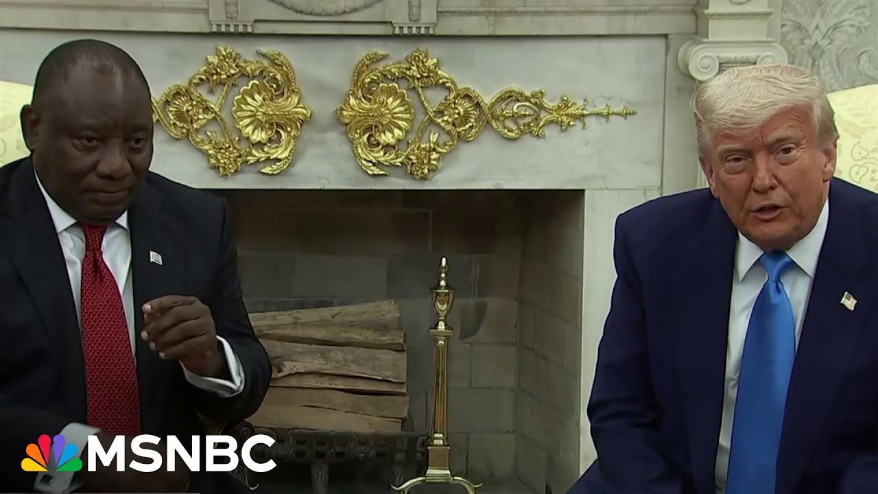 ‘Dramatic ambush’: Trump attempts to humiliate South African president with ‘white genocide’ claims 