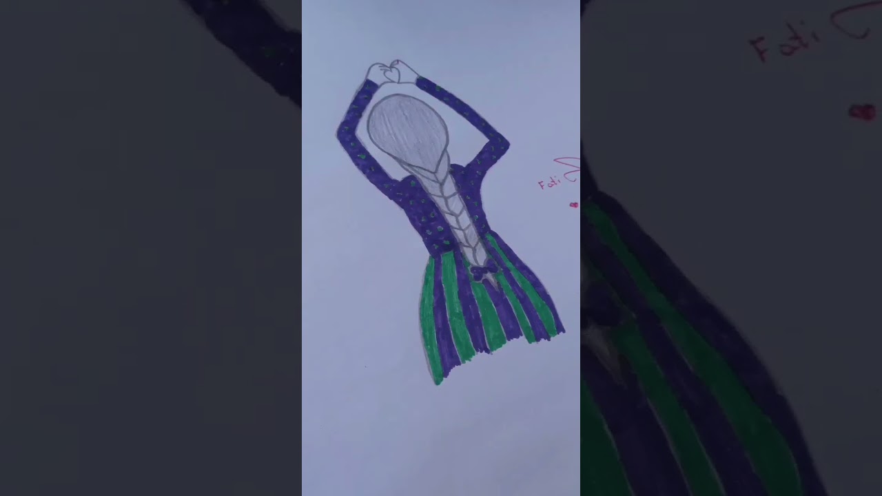 Draw a beautiful girl♥️😇