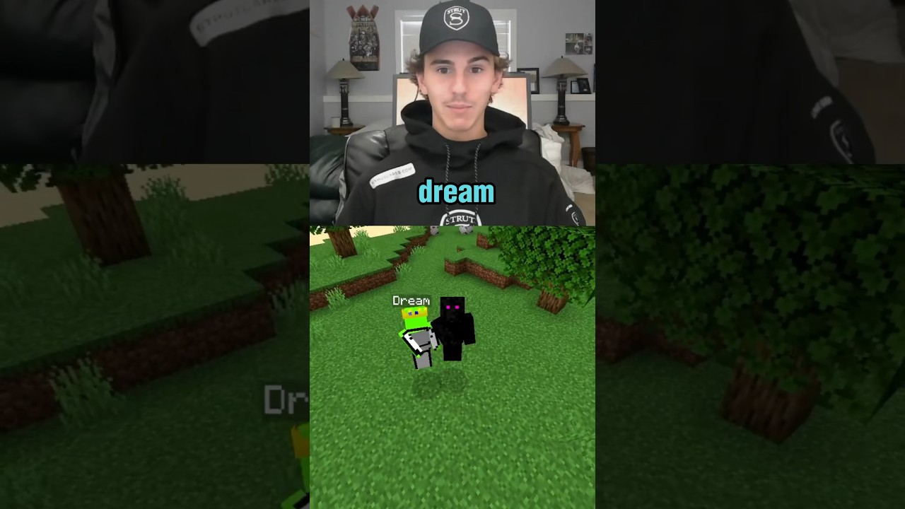 Dream playing Minecraft #minecraft #minecraftmanhunt #shorts