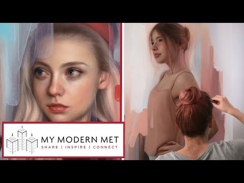 Dreamy Portrait Paintings by Daria Callie