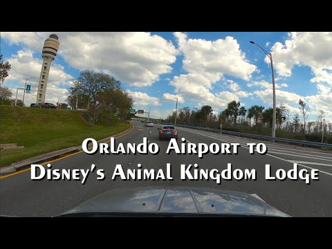 Driving From Orlando Airport To Disney's Animal Kingdom Lodge