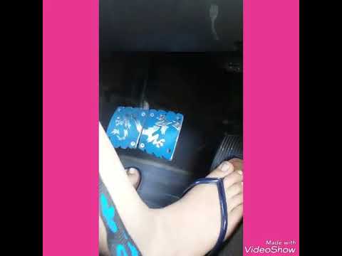 Driving in my car foot fetish