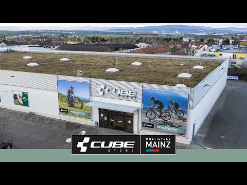 Drohnenflug CUBE Store Mainz