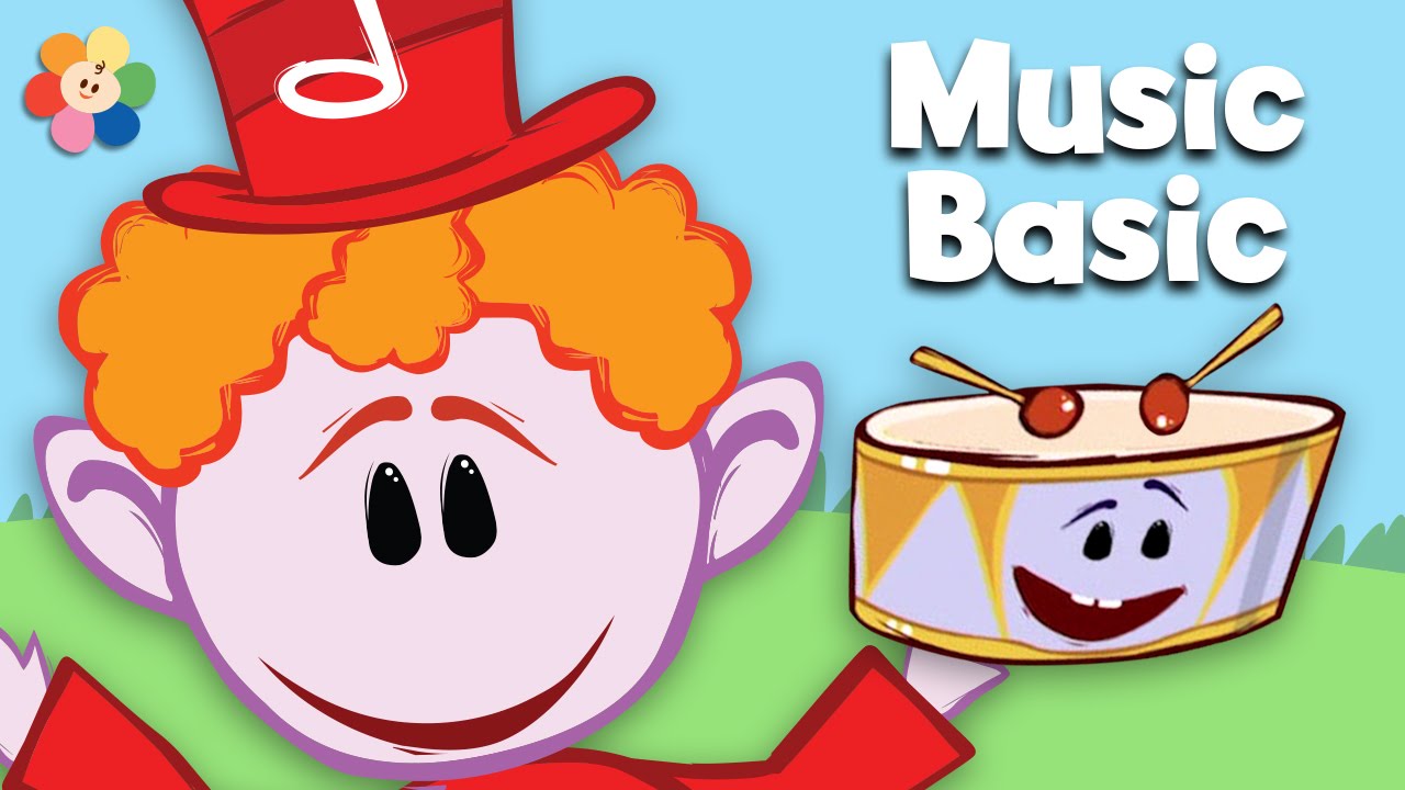 Drum | Learn Rhythm Fast & Slow | Notekins | BabyFirst TV