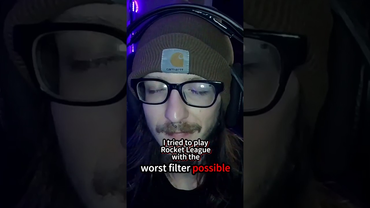 DRUNK Filter Goes Crazy 🤣 #rocketleague