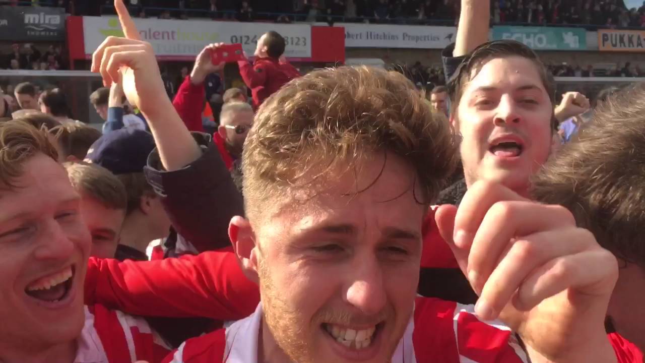 Dugout reaction and pitch invasion after becoming CHAMPIONS
