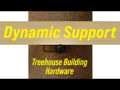 Dynamic Support x German Treehouse Screw  - How to build platform in moving trees |TheTreehouse.Shop