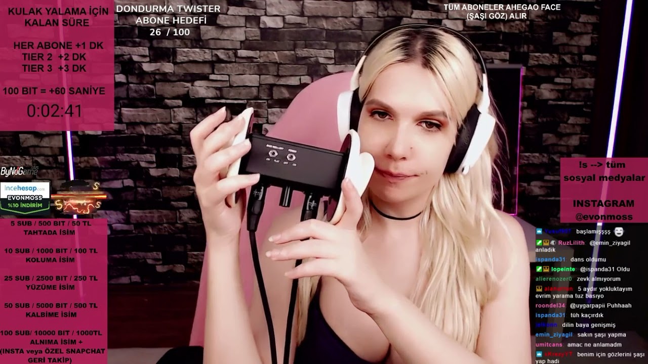 EAR LICKING - ASMR TWİTCH