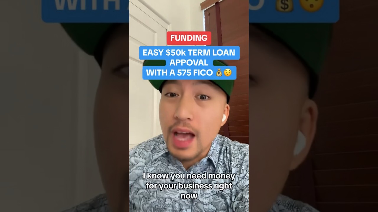 Easy approval $50k term loan with a 575 credit score 🤩 #foryou #credit #funding