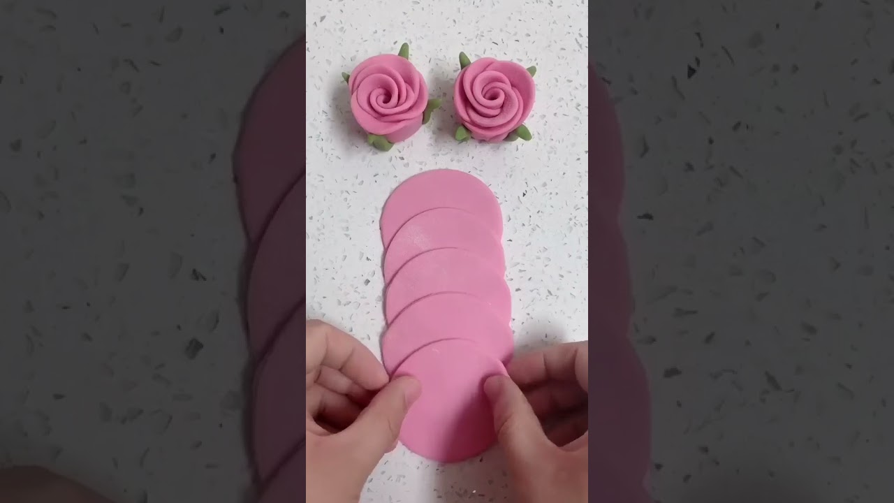 Easy clay flower😍😍😍