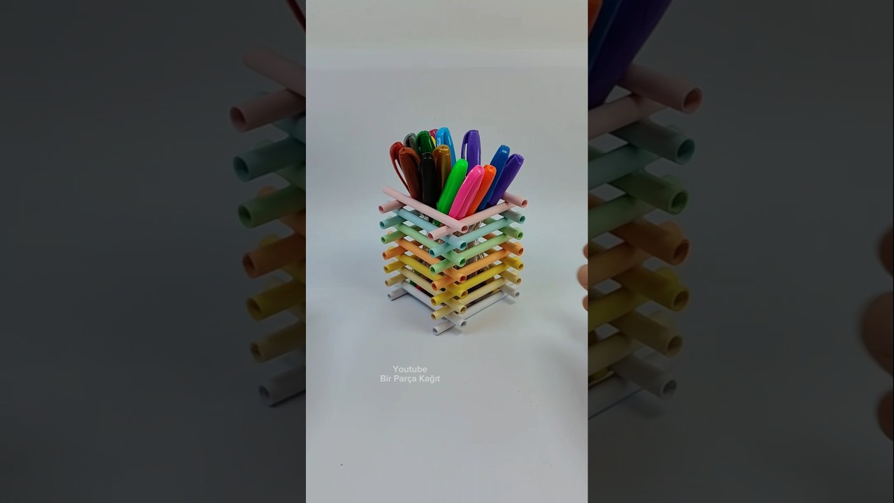 Easy Pen Holder #diy #crafts #shorts
