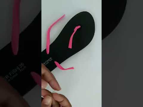 easy#decorating #handmade #footwear#slippers @learn with shey#customize#how to#sandles#utube short