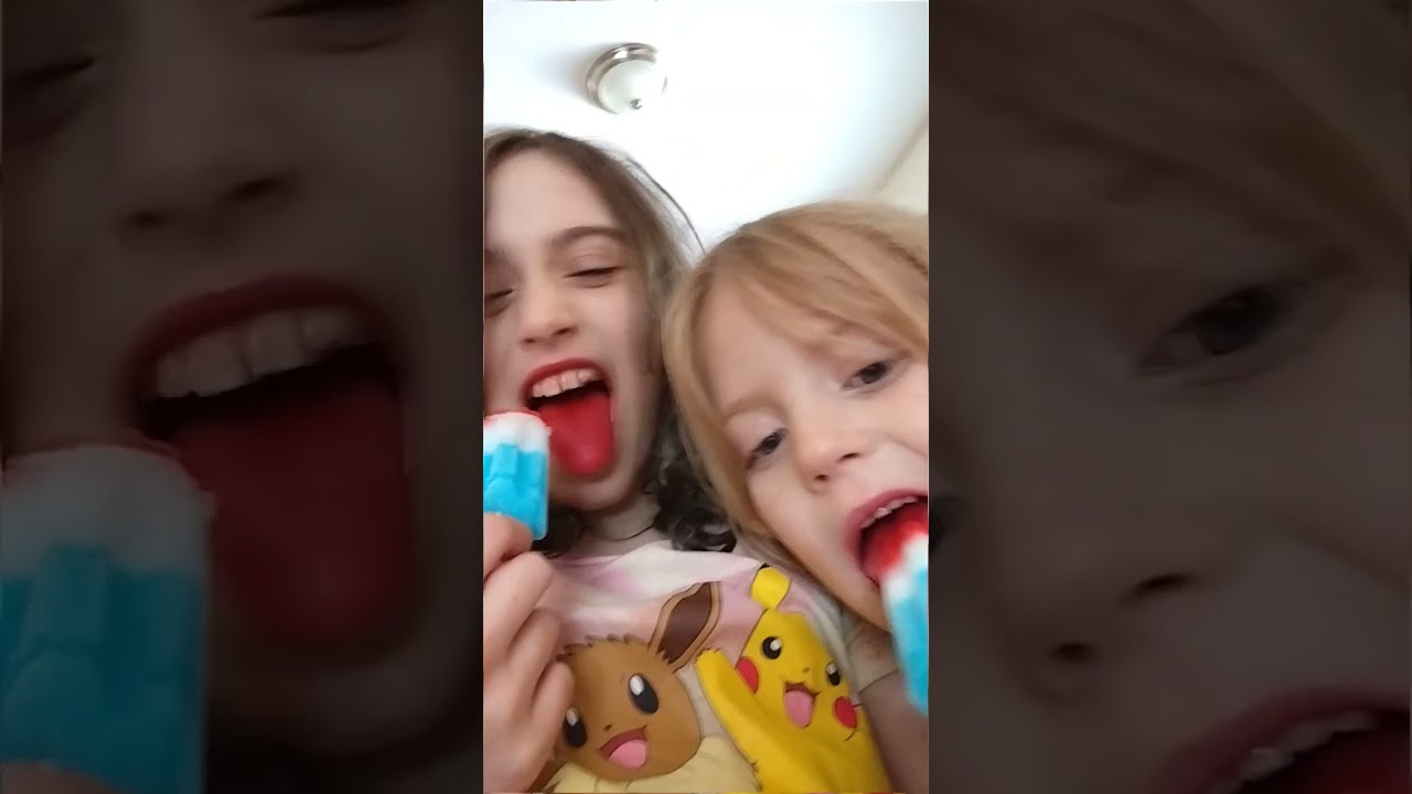eating popsicles 😋