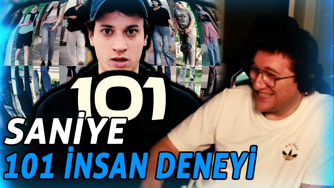 EFE UYGAÇ SANİYE 101 İNSAN DENEYİ İZLİYOR