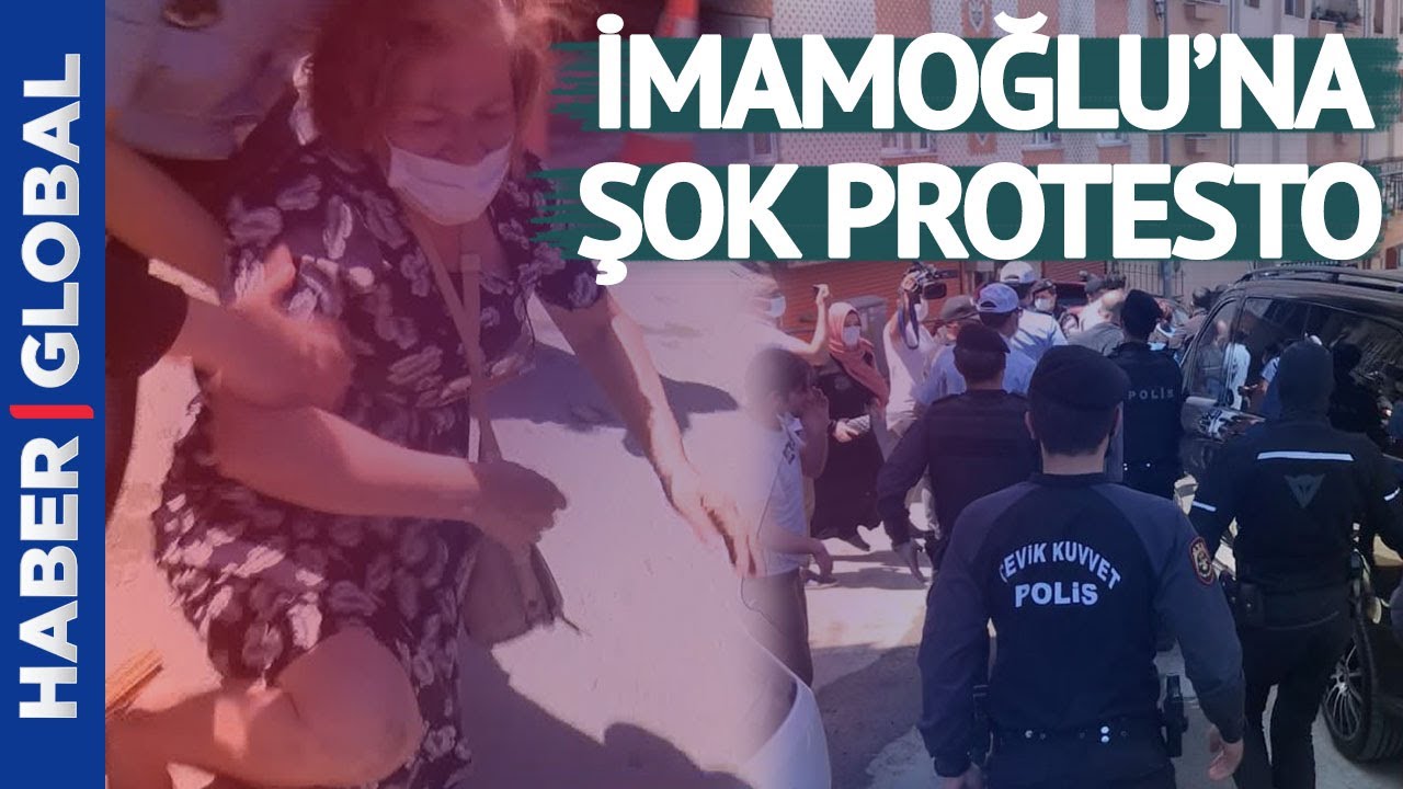 Ekrem İmamoğlu'na Protestoda Arbede