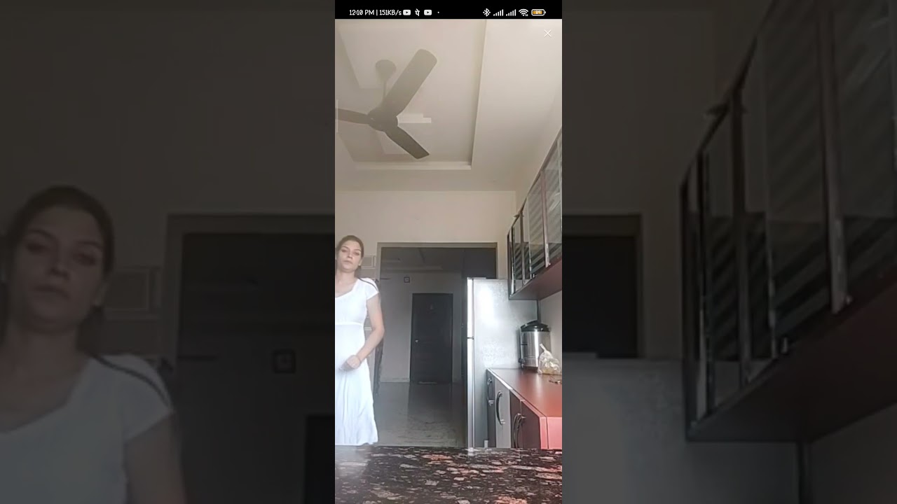 ekta bhabhi white salwar suit tango live show 2021