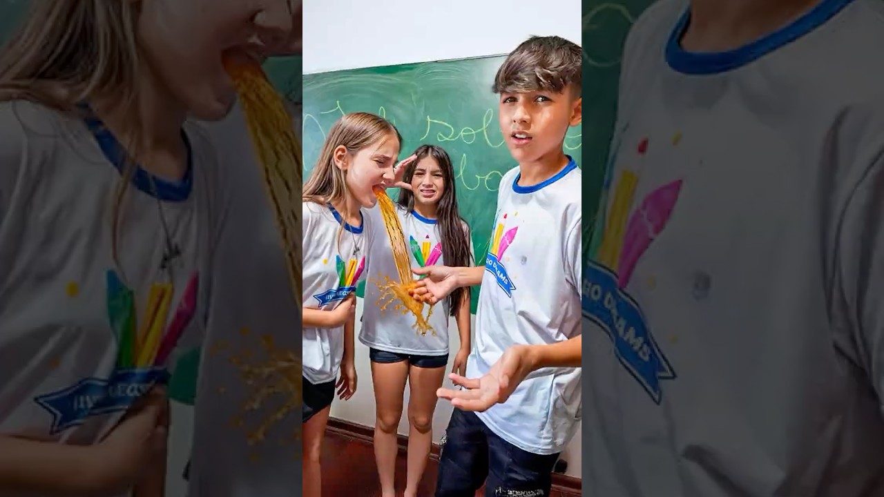 ELA VOMITOU NA SALA DE AULA NA FRENTE DE TODO MUNDO #shorts