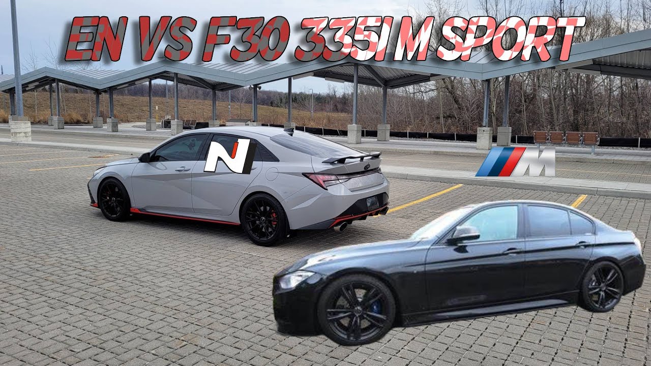 ELANTRA N VS BMW F30 335I M SPORT ROLL RACE*