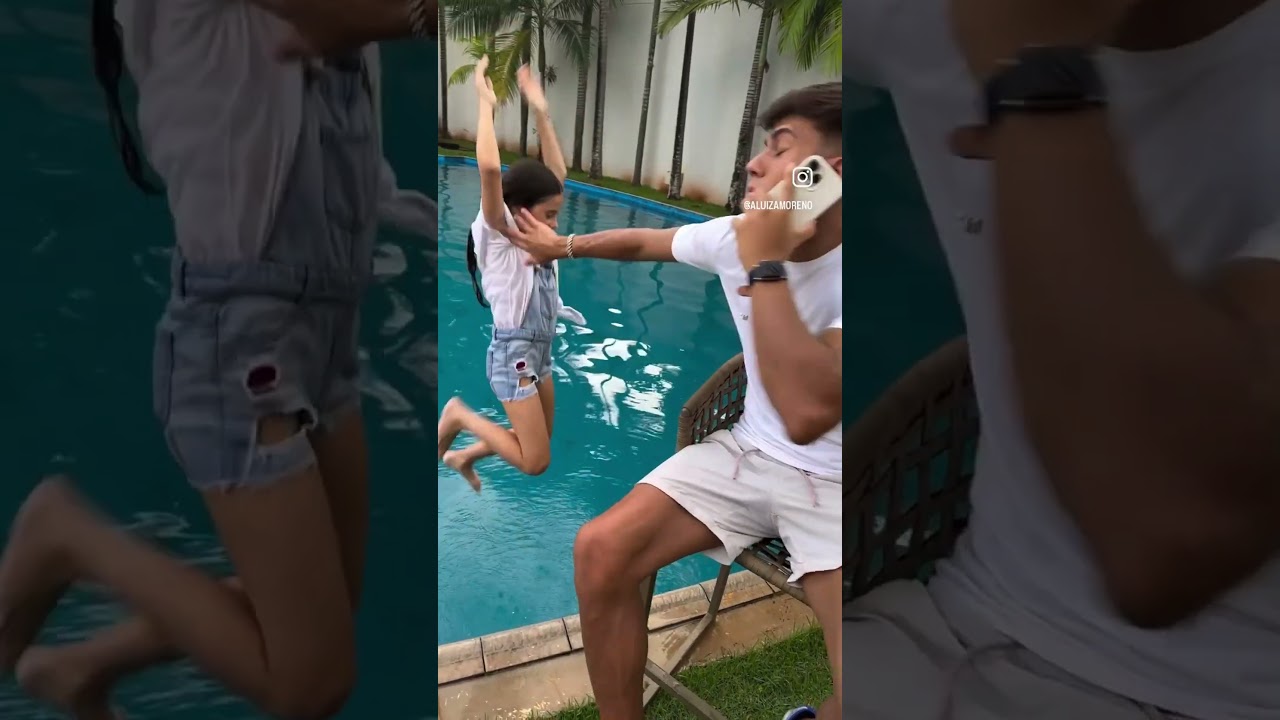 ELE ME JOGOU NA PISCINA DEPOIS DISSO 😂