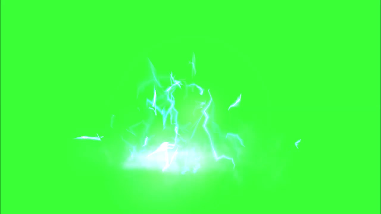 electrical charge aura free green screen effect