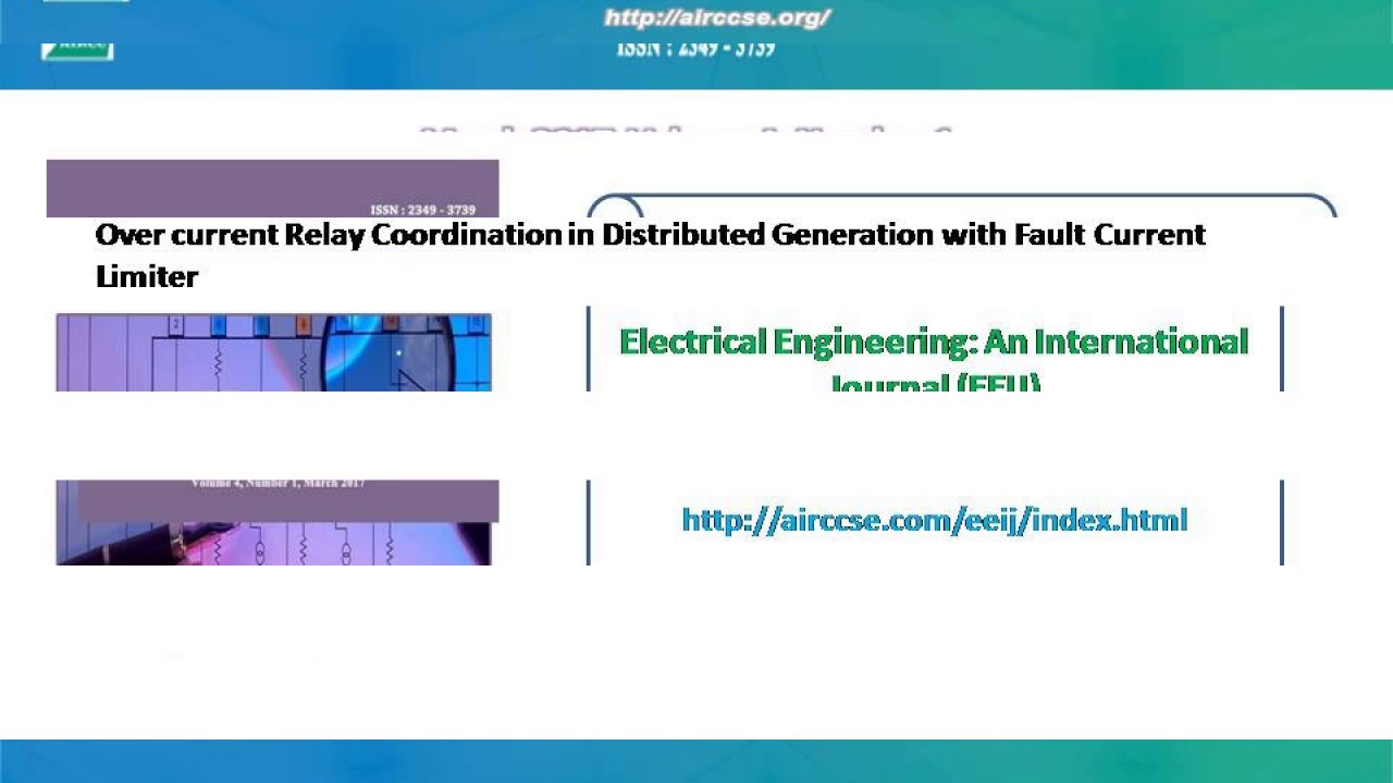 Electrical Engineering: An International Journal (EEIJ)