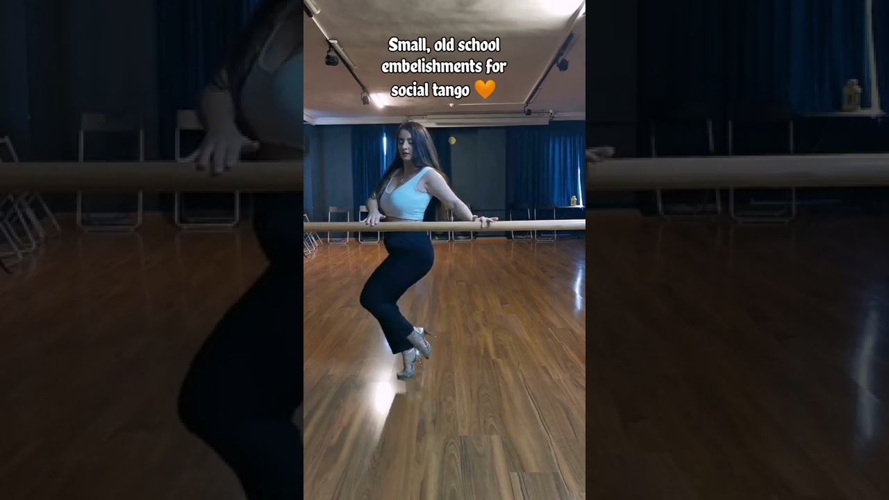 elegant Old School embelishments for social tango 💜 #tango #dance #tangobarpractice