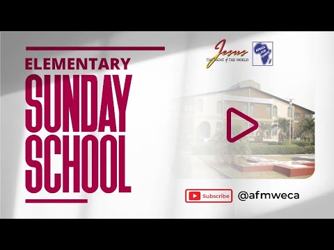 Elementary Sunday School. (SL) 01 - 06 - 2025. Apostolic Faith WECA