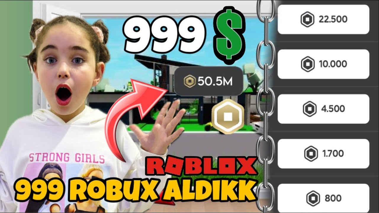ELİF'İN HESABINA 999 ROBUX ALDIK VE AVATAR YAPTIK -- ROBLOX