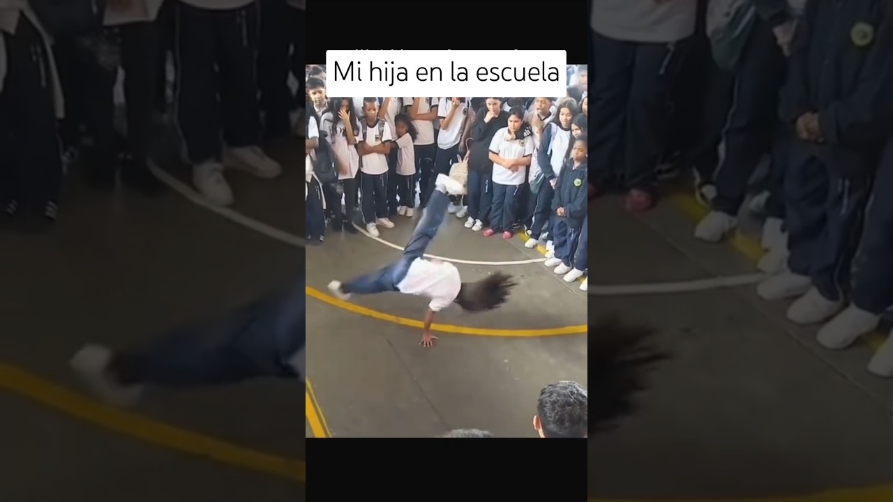 Ella baila breaking como una pro... ¡y sus tenis lo saben!