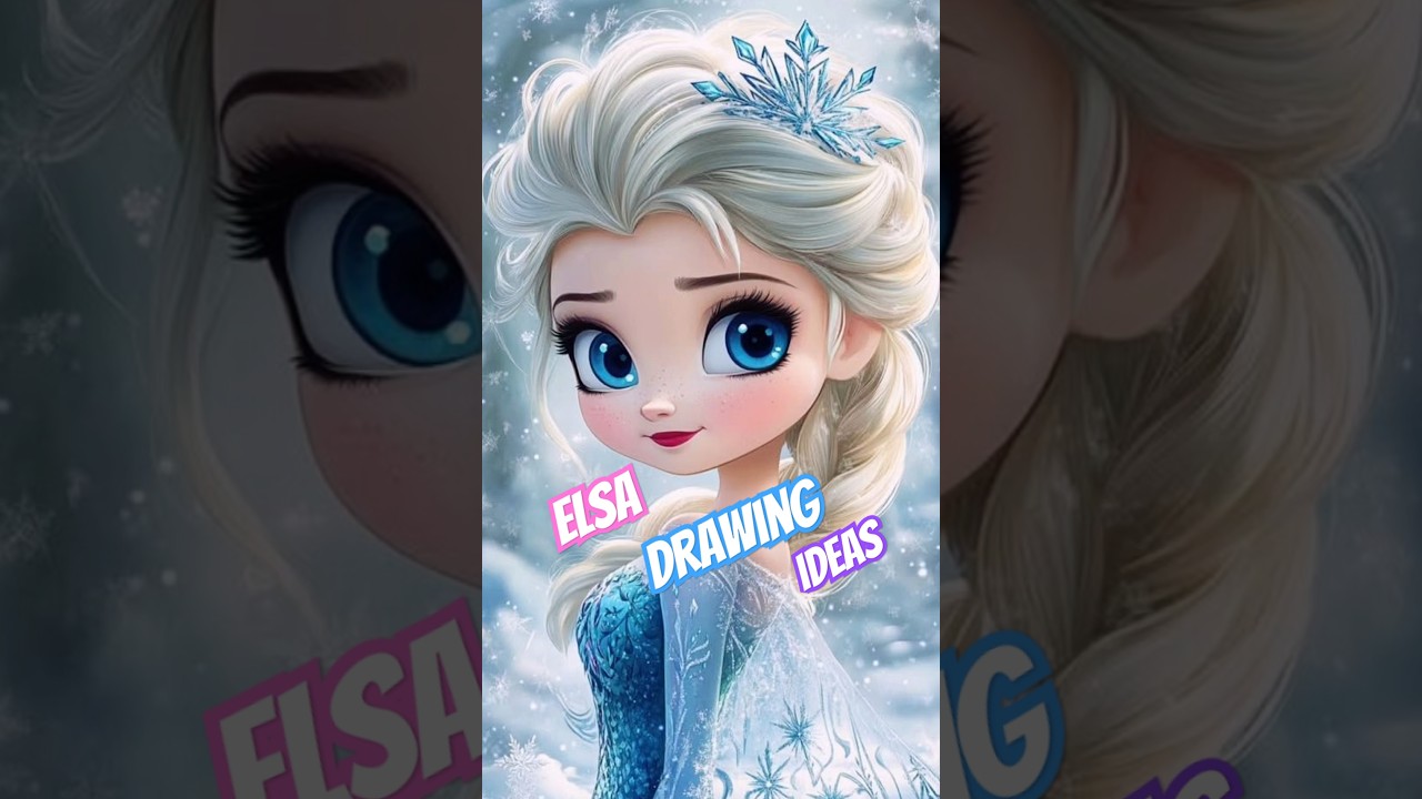 Elsa Painting | Elsa Drawing | Elsa | Elsa Easy Sketch #frozen #annafrozen #disney#drawing#yt#frozen