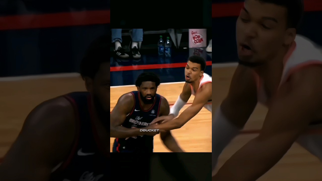 Embiid drops 70 over Wemby🔥#shorts